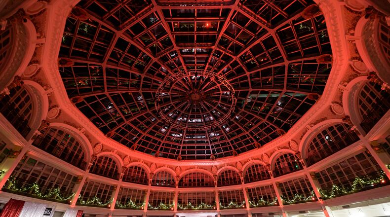 The Rubi Girls performed their annual Thanksgiving weekend show, The Show Must Go On, at the Dayton Arcade on Saturday, Nov. 25, 2023. This performance pushed the total fundraising by the Dayton-based comedy drag troupe to $3 million dollars over their 39 years as a group. This year, The Rubi Girls have supported over 90 nonprofit organizations which includes three scholarship awards to college students. TOM GILLIAM / CONTRIBUTING PHOTOGRAPHER