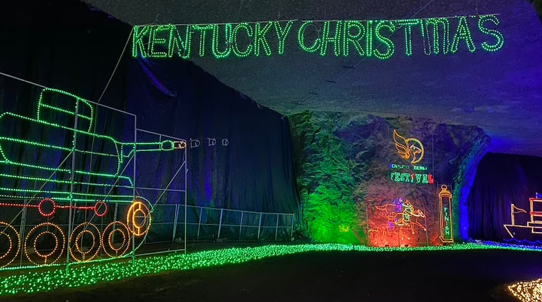 Lights Under Louisville is now open at Louisville Mega Cavern through Jan. 2, 2022. LOUISVILLE MEGA CAVERN