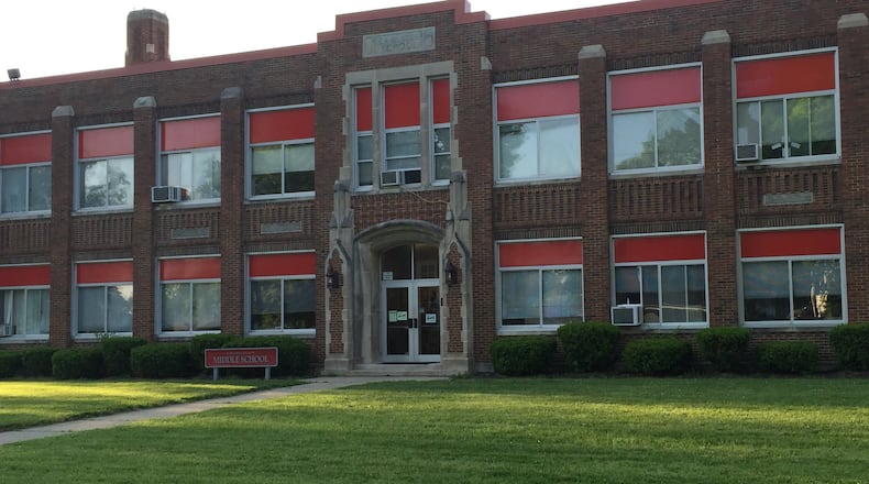 Chamberlain Middle School, which was built in 1930, is one of four buildings that will be demolished and replaced with a new K-12 building after Carlisle schools’ bond issue passed May 2. ED RICHTER/STAFF