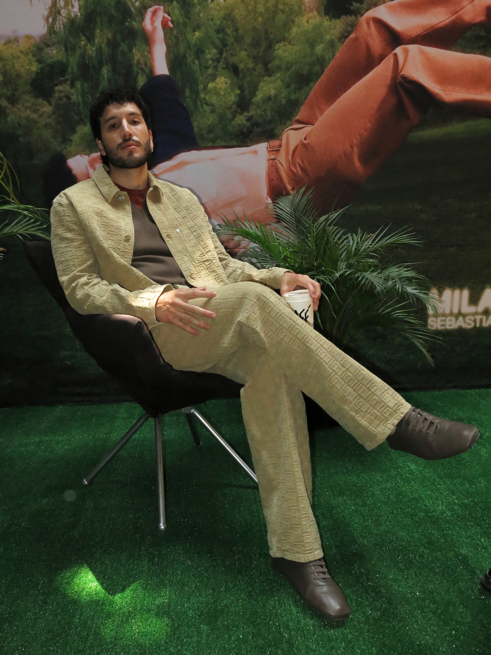 Colombian singer Sebastian Yatra poses for a photo during an interview in Mexico City, Thursday, May 8, 2025. (AP Photo/Berenice Bautista)