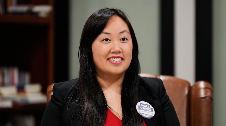 Sacramento council member Mai Vang, who is running for Congress, is photographed in Sacramento, Calif., Jan. 21, 2026. (AP Photo/Godofredo A. Vásquez)