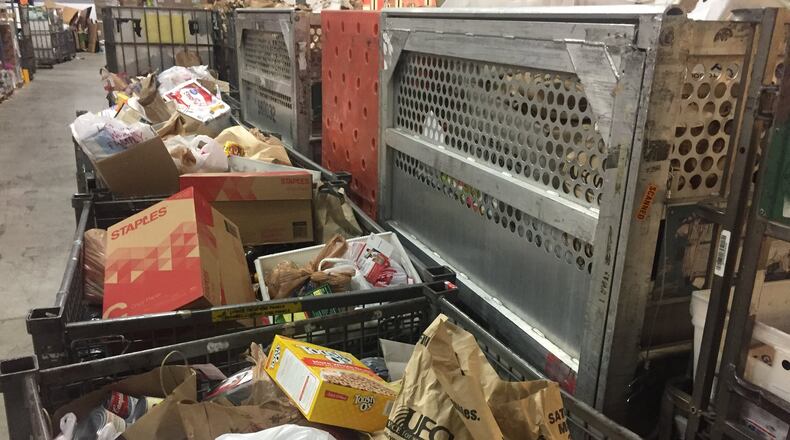 Since 1995, letter carriers in Butler County have collected about 1.3 million pounds of food for area food banks and other services that help the needy. Here are some of the foods gathered last year in the Dayton area as part of the nationwide program. ADAM MARSHALL / STAFF