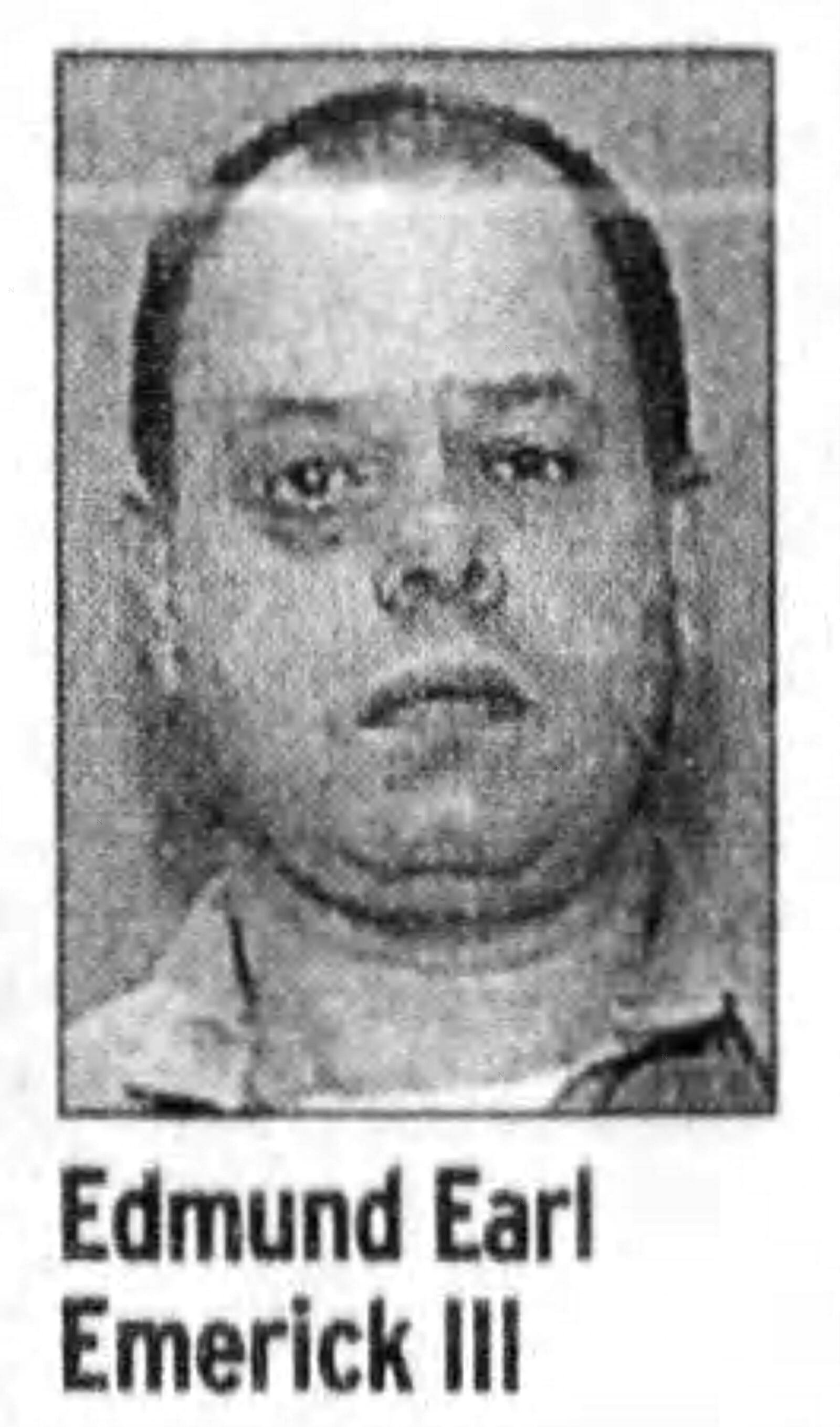 Edmund Earl Emerick III was convicted of murder in the March 1994 slayings of Robert Knapke and Frank Ferraro at Sloopy’s Bar in the Oregon District. DAYTON DAILY NEWS ARCHIVES