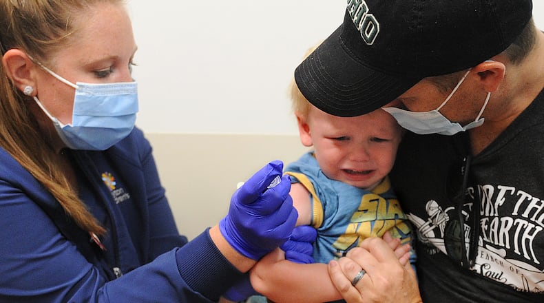 Dayton Children's offers COVID-19 vaccines for children ages 6 months old and up. Visit childrensdayton.org for more information. MARSHALL GORBY\STAFF