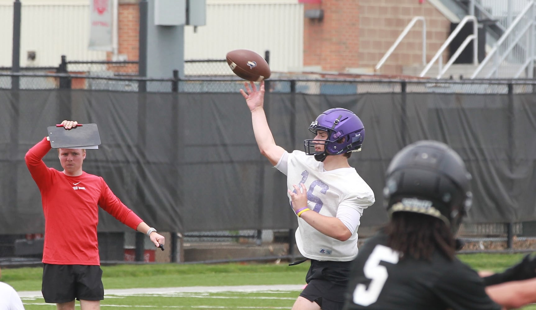 Ohio State Football 7 on 7 Mechanicsburg QB Conley Bogard
