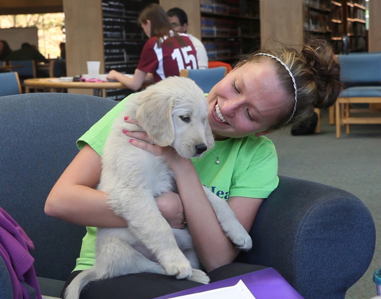 Puppy Therapy for WSU Students