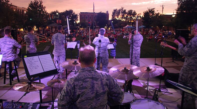 Audience members can expect to hear more than 30 songs from different artists at the U.S. Air Force Band of Flight’s free concert June 27 at the Fraze Pavilion in Kettering. (Contributed photo)