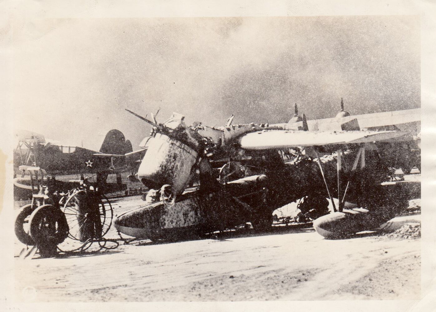 Pearl Harbor photographed moments after attack