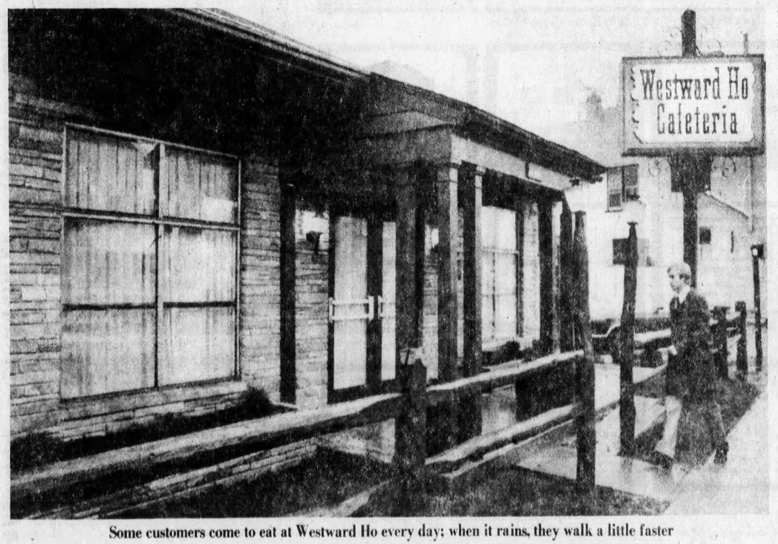 Westward Ho Cafeteria. DAYTON DAILY NEWS ARCHIVES 1977