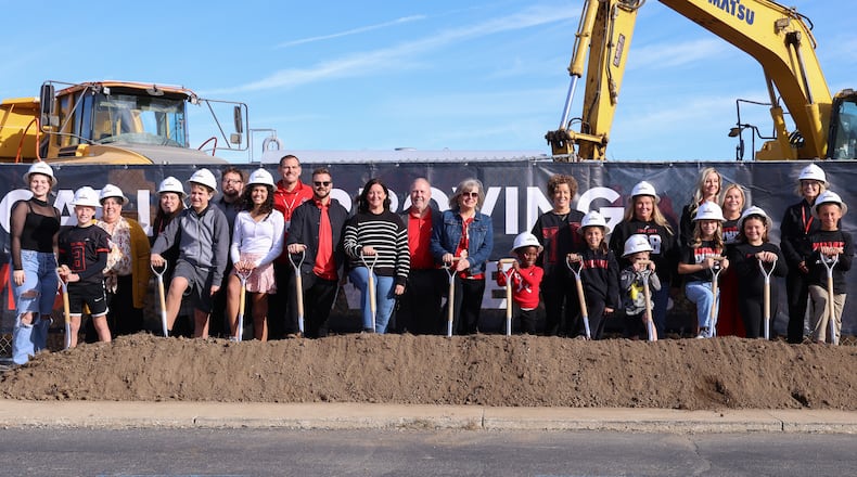 Tipp City Schools held a groundbreaking celebration on Friday, Oct. 17 for its new prekindergarten through eighth grade school, which is being constructed on North Hyatt Street on land between the existing Tippecanoe Middle School and L.T. Ball Intermediate School. BRYANT BILLING / STAFF