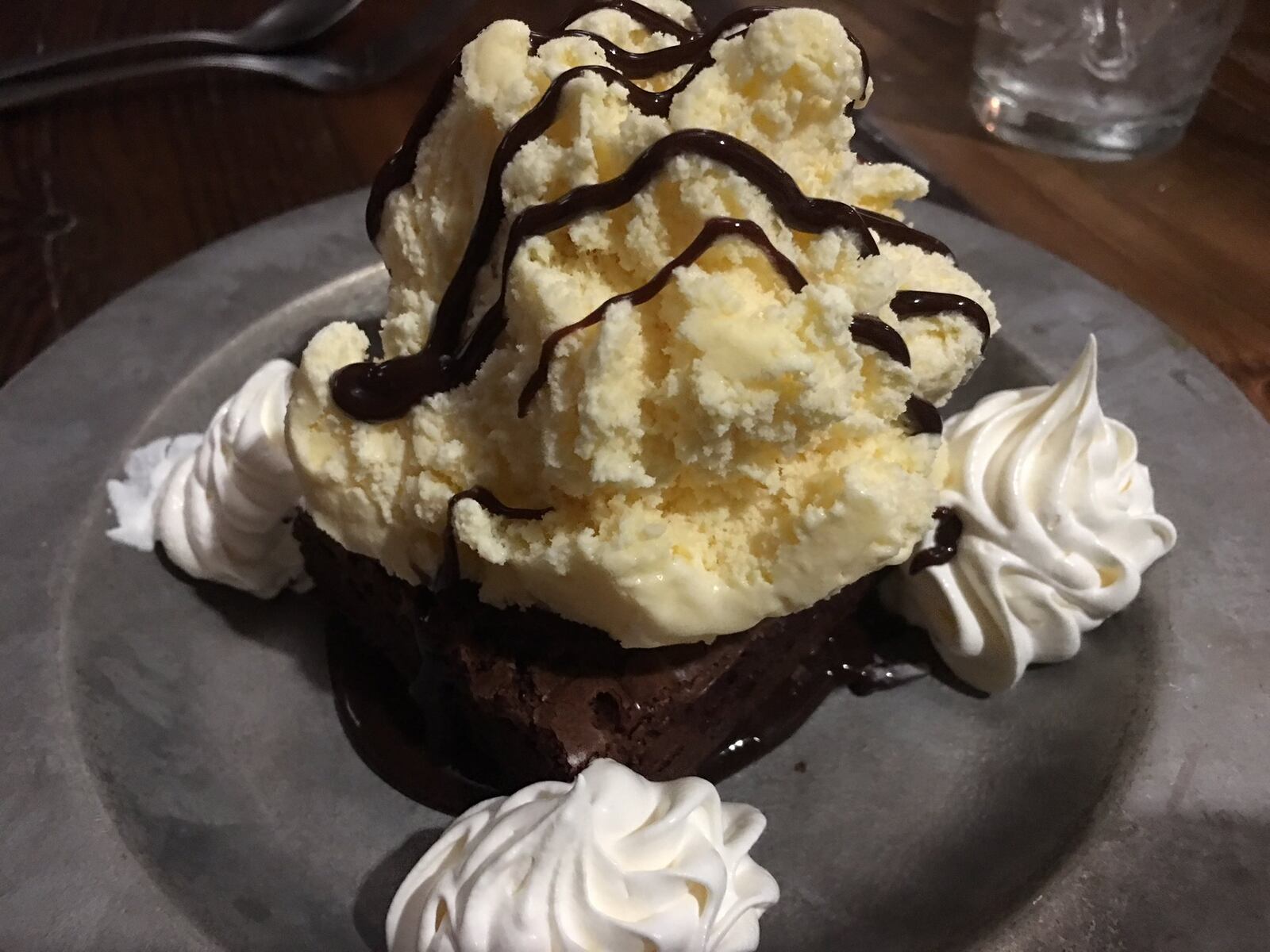 A brownie sundae from Smith’s Boathouse in Troy, Ohio. ALEXIS LARSEN/CONTRIBUTED