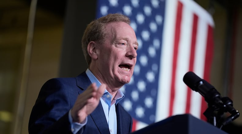 FILE - Microsoft President Brad Smith speaks before President Joe Biden delivers remarks on his "Investing in America agenda" at Gateway Technical College, May 8, 2024, in Sturtevant, Wis. (AP Photo/Evan Vucci, File)