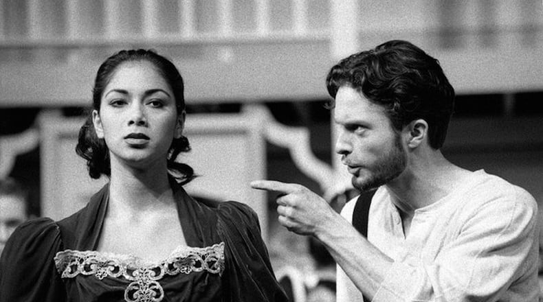 WSU alumna Nicole Scherzinger (seen here as Julie LaVerne in 1998s Show Boat opposite Michael Mueller as Pete) received an Olivier Award nomination as Grizabella in Cats. CONTRIBUTED PHOTO