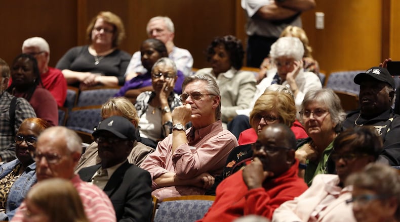 A public forum on state Issue 2 was held Thursday, Oct. 12, at Sinclair College. The issue is the top race on Tuesday’s ballot and has generated the most campaign spending of any issue in Ohio history. LISA POWELL / STAFF