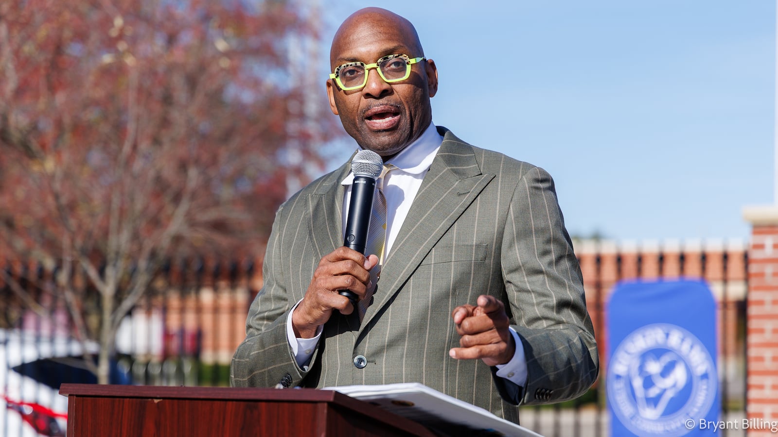 Dayton Public Schools superintendent David Lawrence speaks during a ribbon cutting ceremony for Ruskin Commons on Wednesday, Nov. 12 in Dayton. BRYANT BILLING/STAFF