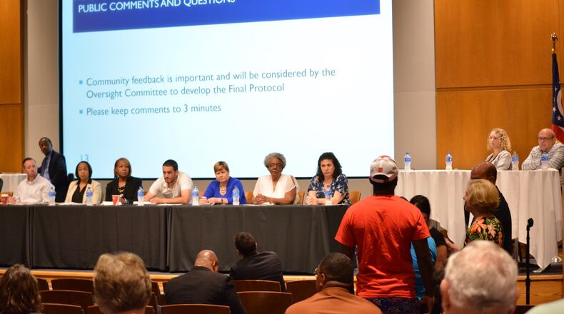 A recent Dayton Foundation town hall meeting at Sinclair Community College.