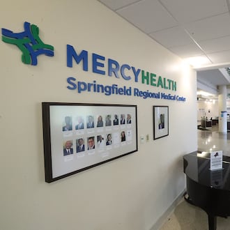 The lobby of Mercy Health's Springfield Regional Medical Center. BILL LACKEY/STAFF