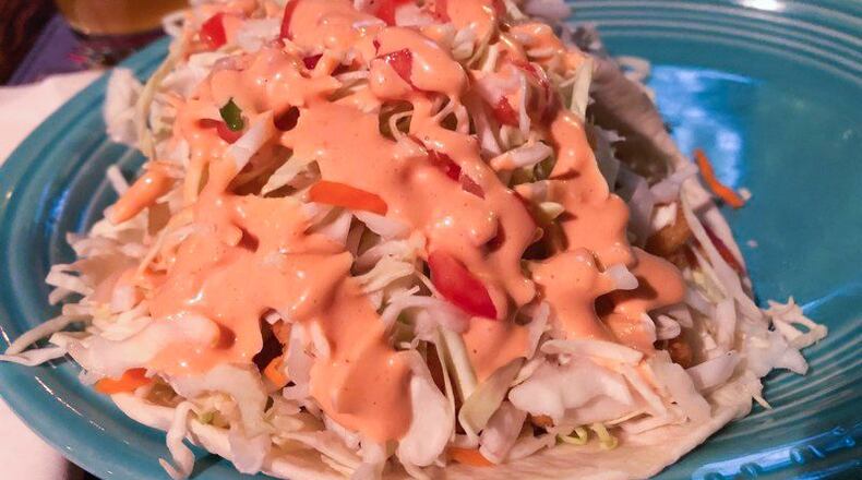 A Fish Taco from Sea Jax Tavern in Kettering. The restaurant has opened for dine-in service for the first time since the coronavirus pandemic shutdown. MARK FISHER/STAFF