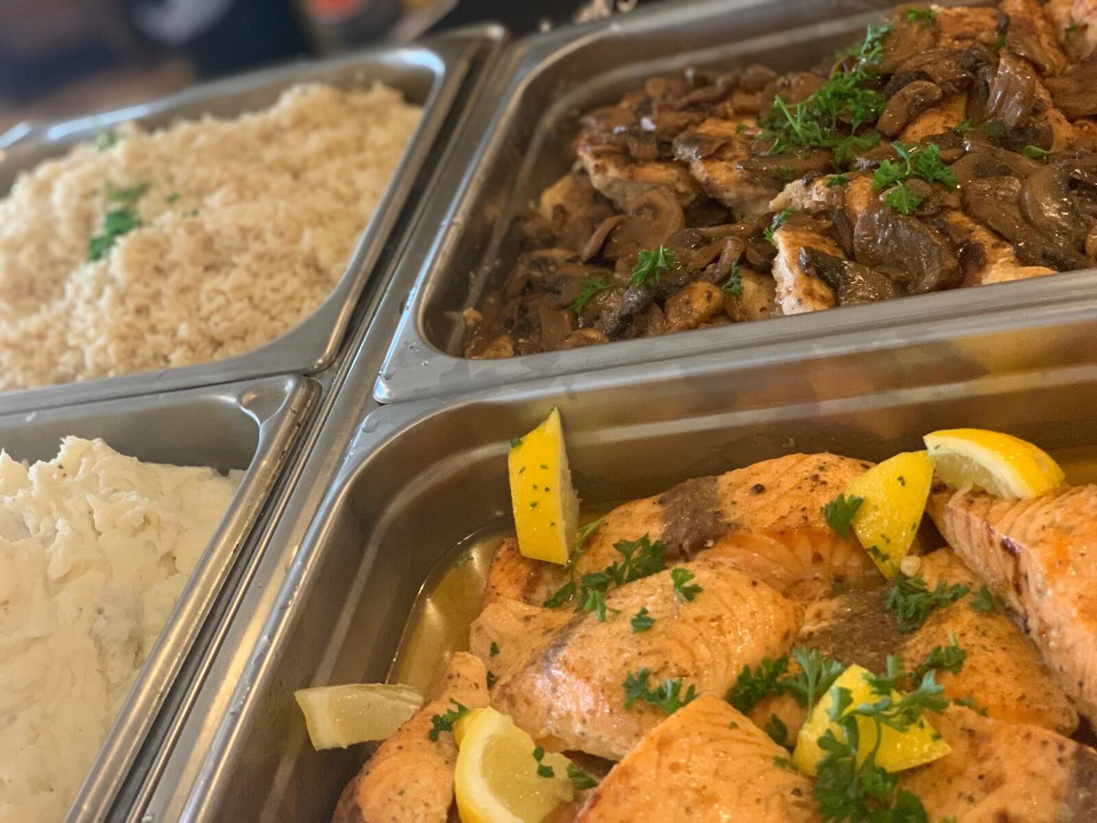 The Dayton Woman’s Club, located at 225 N. Ludlow St., is open to the public on Wednesdays for a weekly themed-buffet served by Rich Taste Catering Co.