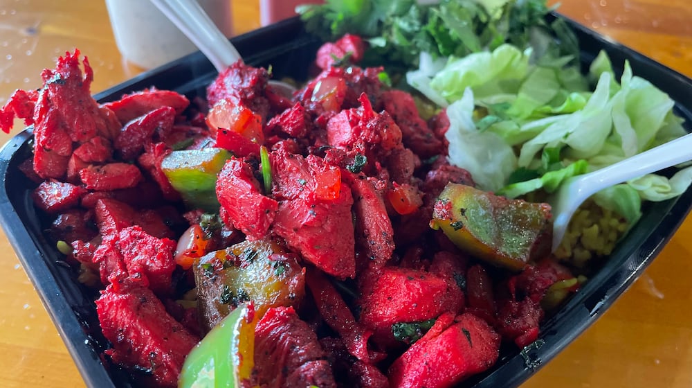 Mun-o-Salwa, a halal restaurant, is located at 3937 Linden Ave. in Riverside. NATALIE JONES/STAFF