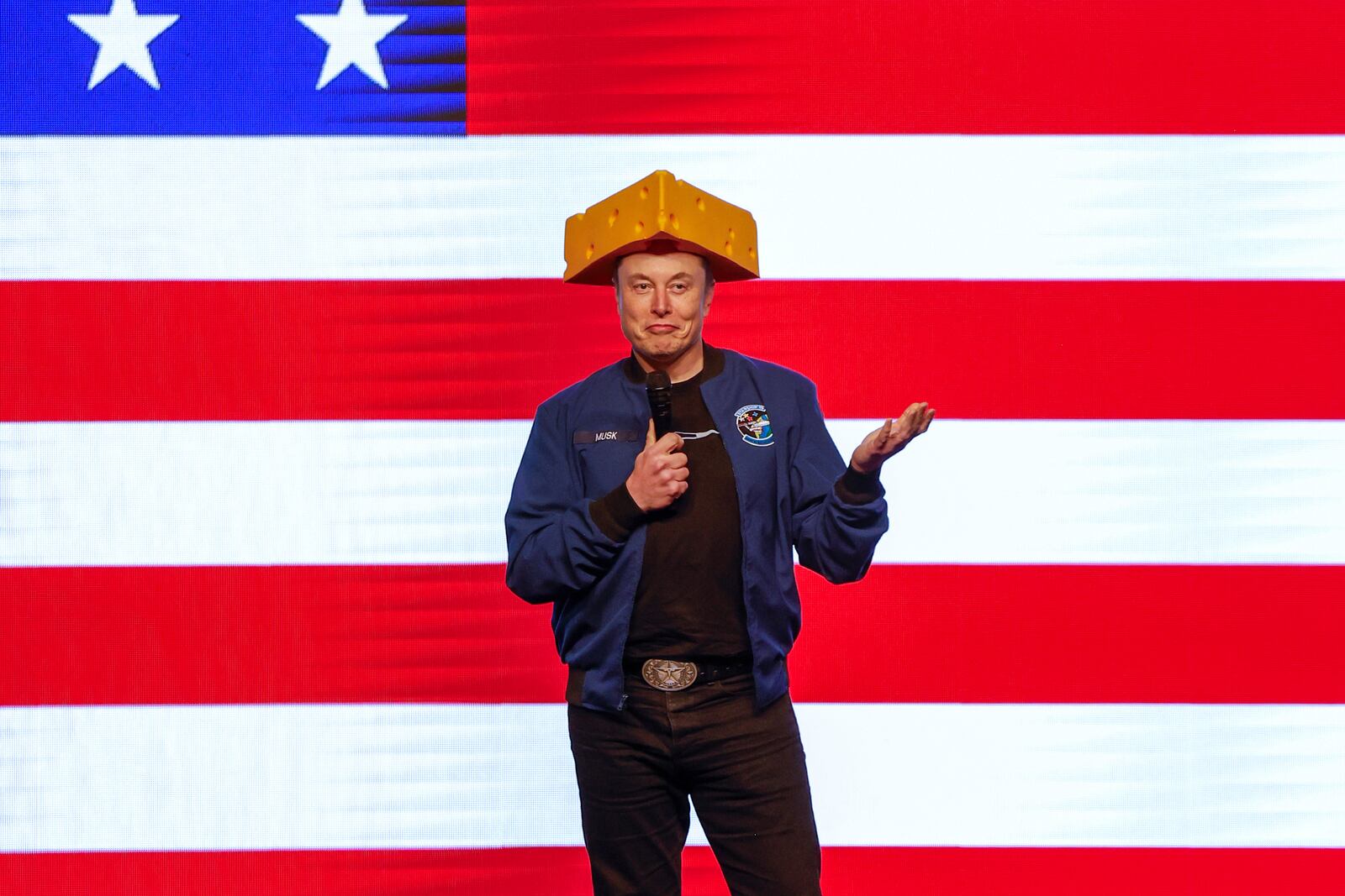 FILE - Elon Musk speaks at a town hall March 30, 2025, in Green Bay, Wis. (AP Photo/Jeffrey Phelps, File)