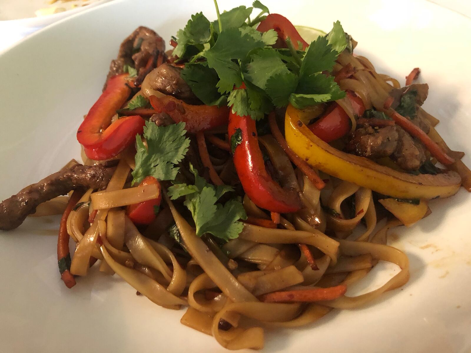The Vistro Modern Vietnamese , one of Dayton’s newest restaurants, serves pho, bun bo hue, banh mi sandwiches   and a variety of other dishes. Pictured:  spicy fried beef noodles.