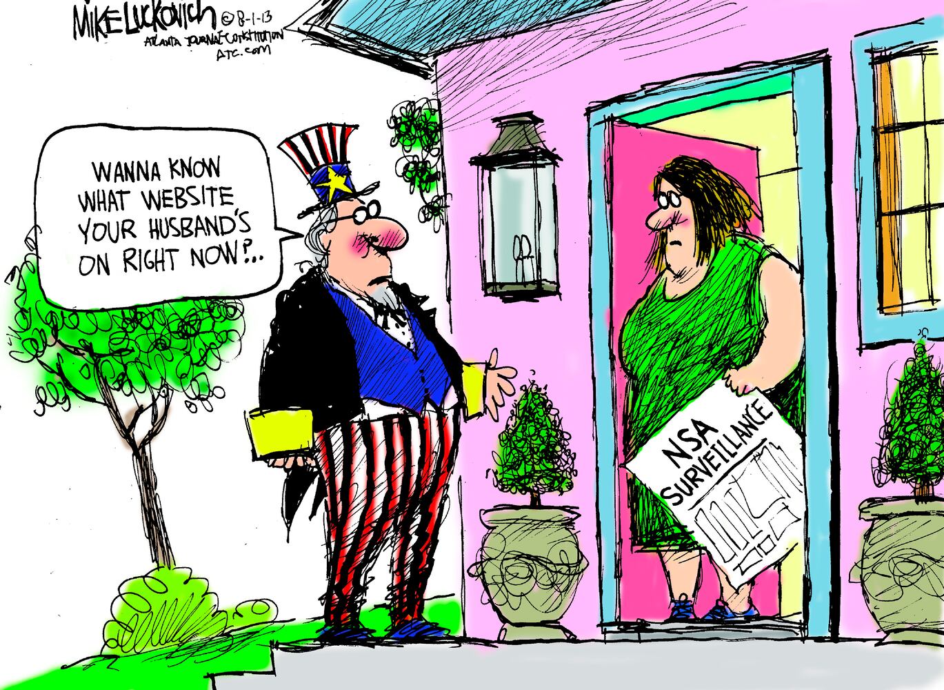 Luckovich: NSA surveillance
