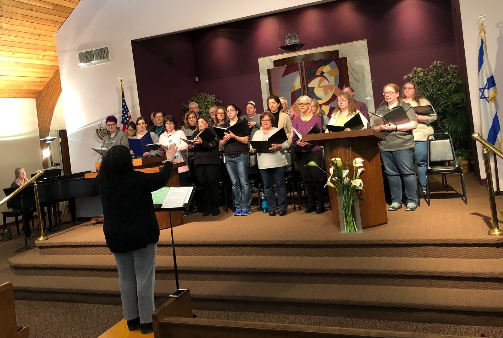 The Dayton Jewish Chorale prepares for the “Unity Through Harmony” event on Sunday, April 7. CONTRIBUTED PHOTO BY COURTNEY CUMMINGS