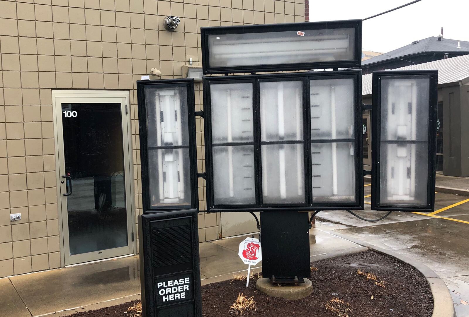 The menu board of the former Arby's on Brown Street, which will soon be a new-concept chicken restaurant from Lee's Famous Recipe Chicken. MARK FISHER/STAFF