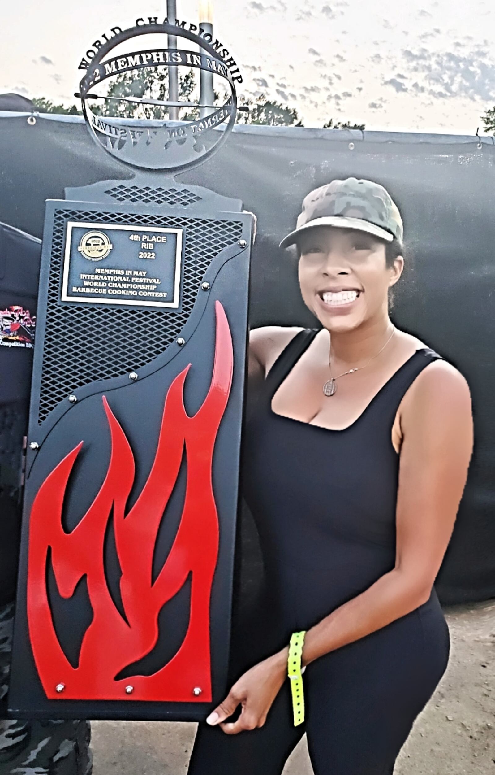 Erica Roby competed in the Memphis in May World Championship Barbecue Cooking Contest in Memphis, Tennessee and won 4th place overall.