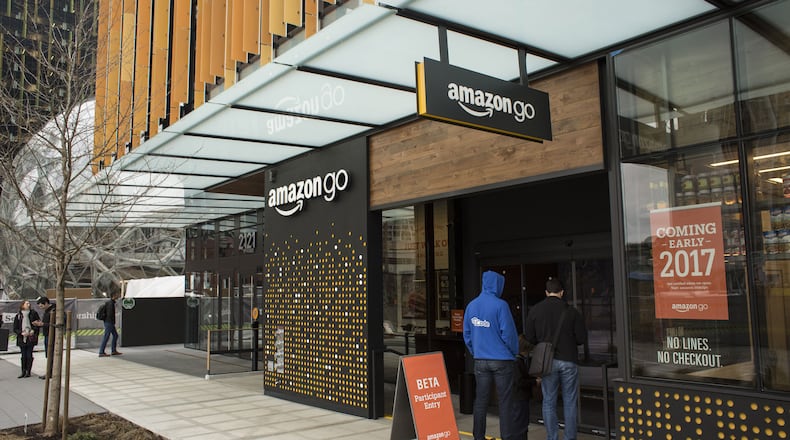 Amazon is reportedly considering expansion of its Amazon Go experimental convenience stores. BLOOMBERG