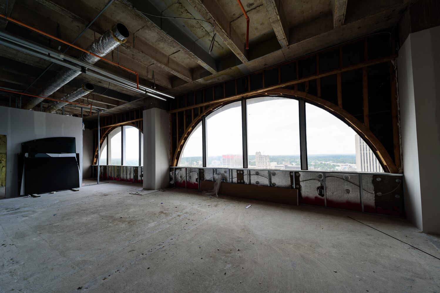PHOTOS: Construction progress at The Deneau Tower in downtown Dayton