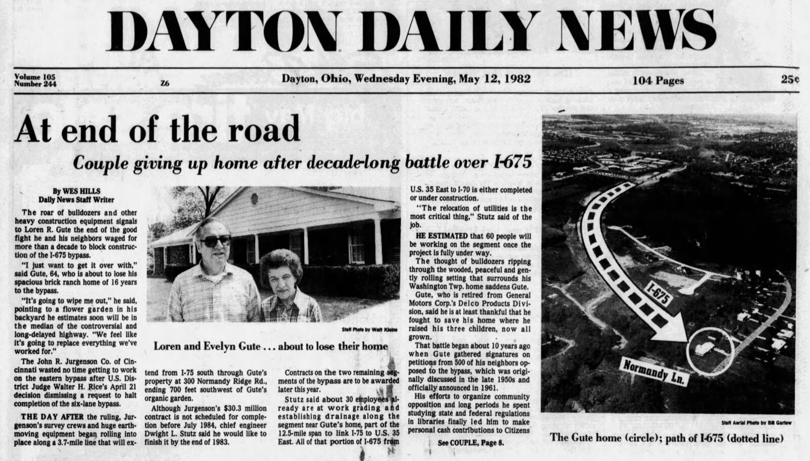 Dayton Daily News May 12, 1982. DAYTON DAILY NEWS ARCHIVES