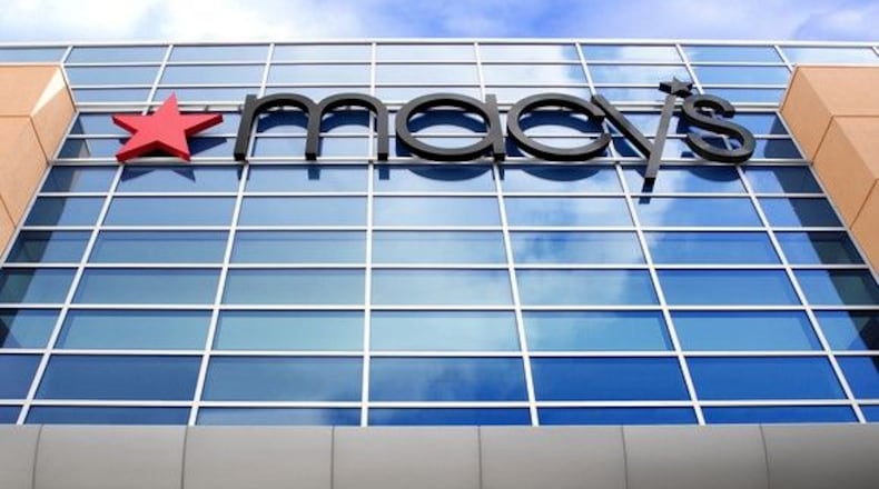 The exterior of a Macy's store.