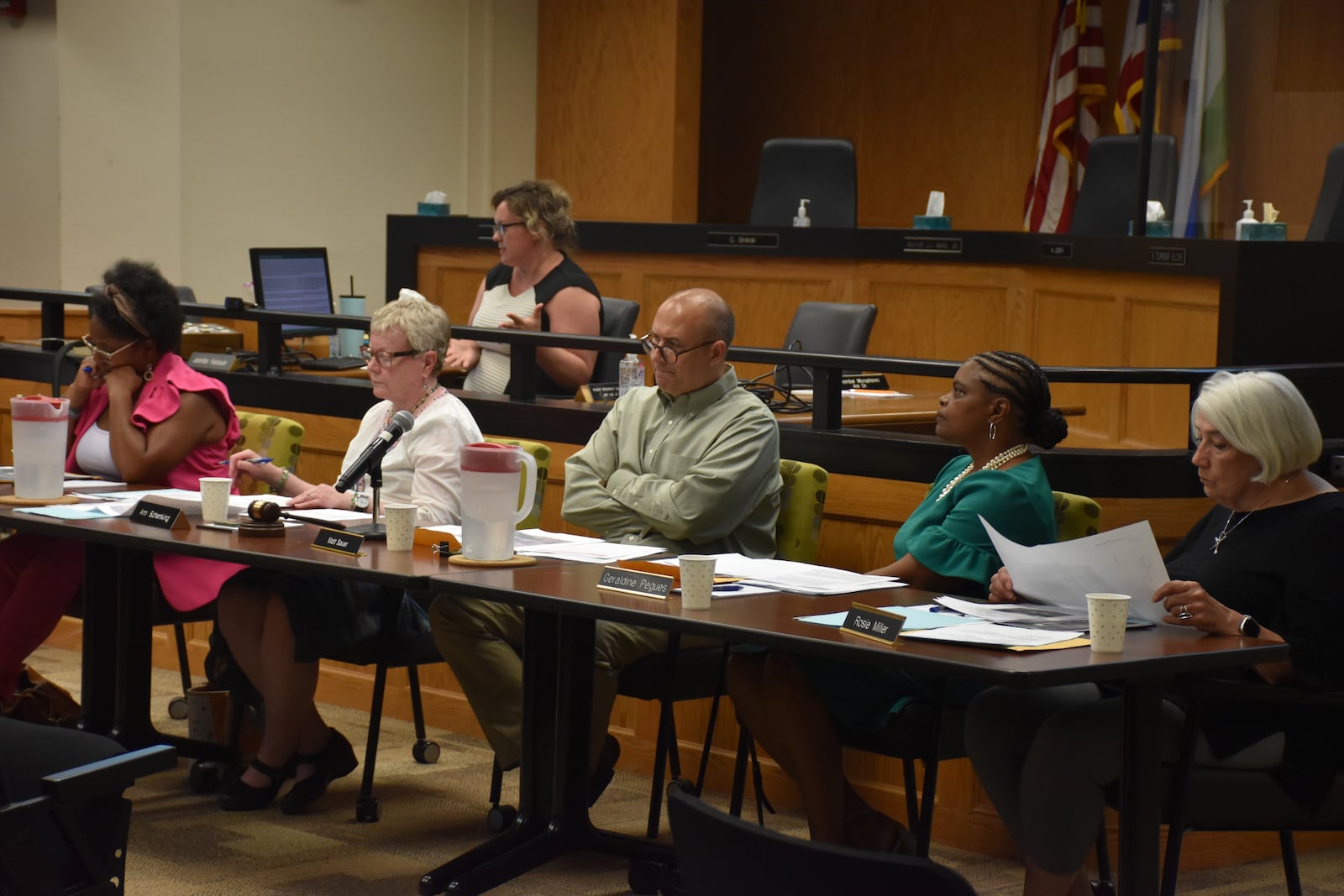 The Dayton Plan Board at a July 2025 meeting. CORNELIUS FROLIK / STAFF