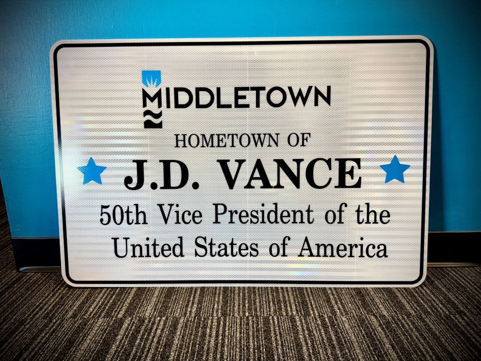 Signs to be erected in Middletown recognizing native son JD Vance, who will become the 50th vice president of the United States. CITY OF MIDDLETOWN