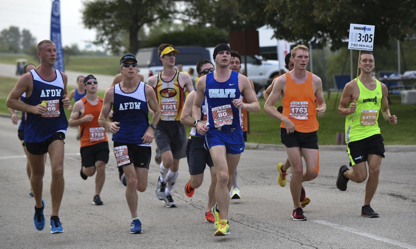 More than 13,000 runners participated in the 5K, 10K, half and full marathons during Air Force Marathon weekend in 2018. Runners in 2019 will enjoy redesigned courses and additional events to improve their race weekend experience. (U.S. Air Force photo/Senior Airman Holly Ardern)