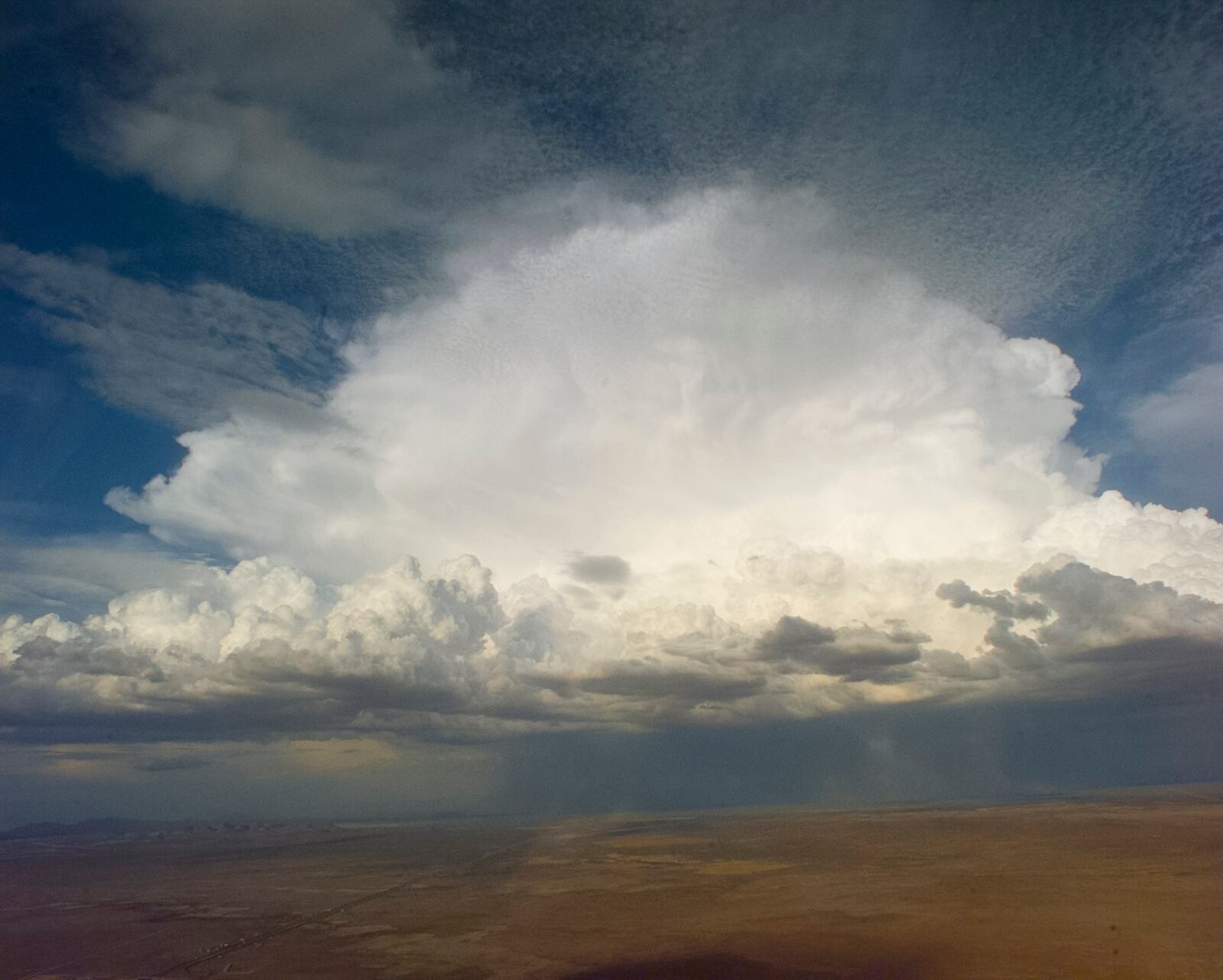 A full blown thunderstorm somewhere near El Paso, Texas in  1997.