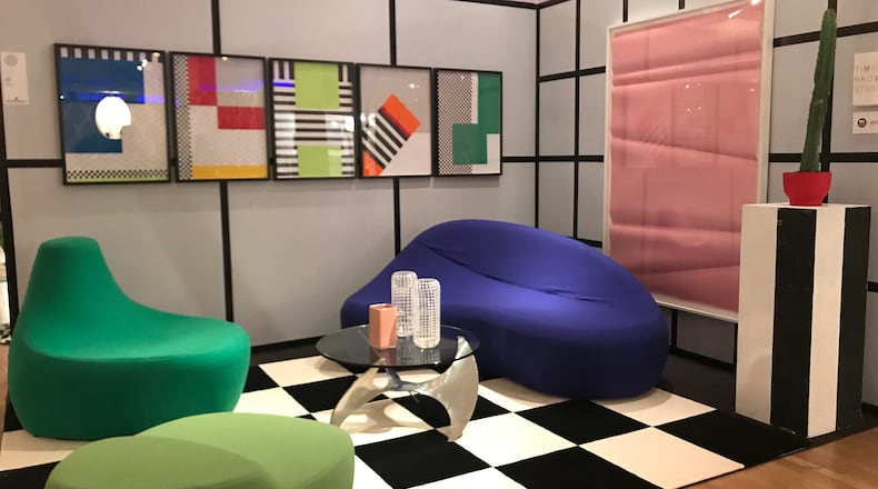 Graphic elements and shapes create inspiration for a geometric or retro feel. (Design Recipes)