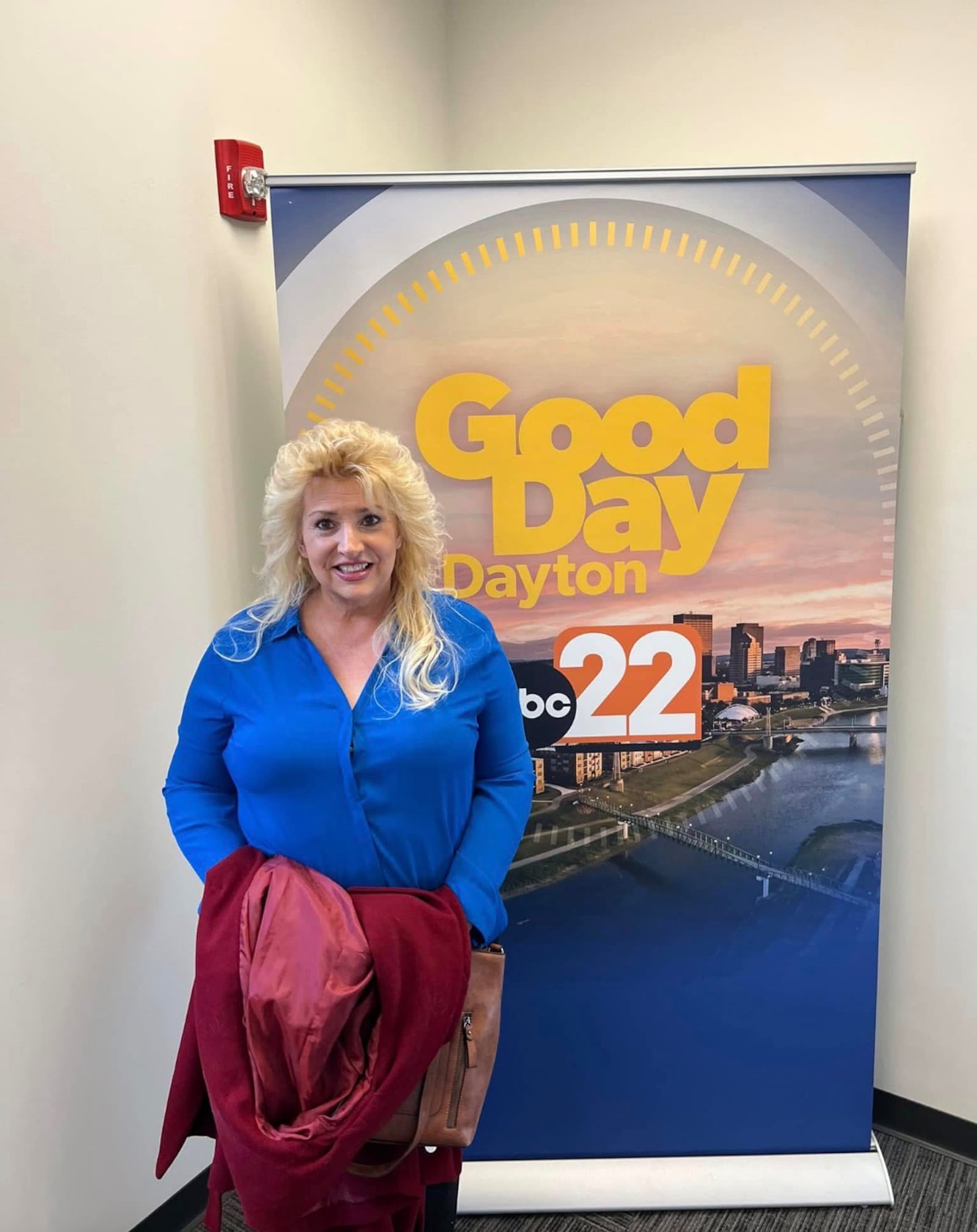 Davidson in 2024 after receiving an award for her service from a local television station. CONTRIBUTED