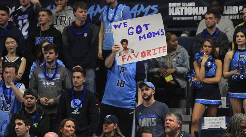 Dayton against Rhode Island on Wednesday, March 4, 2020, at the Ryan Center in Kingston, R.I.