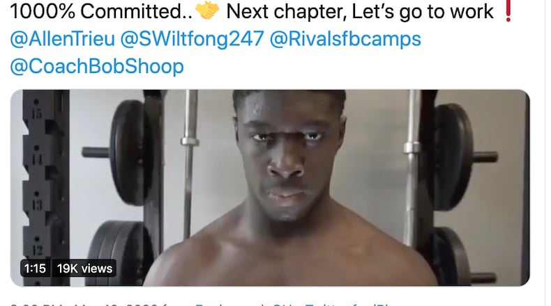 Rod Moore's Twitter announcement