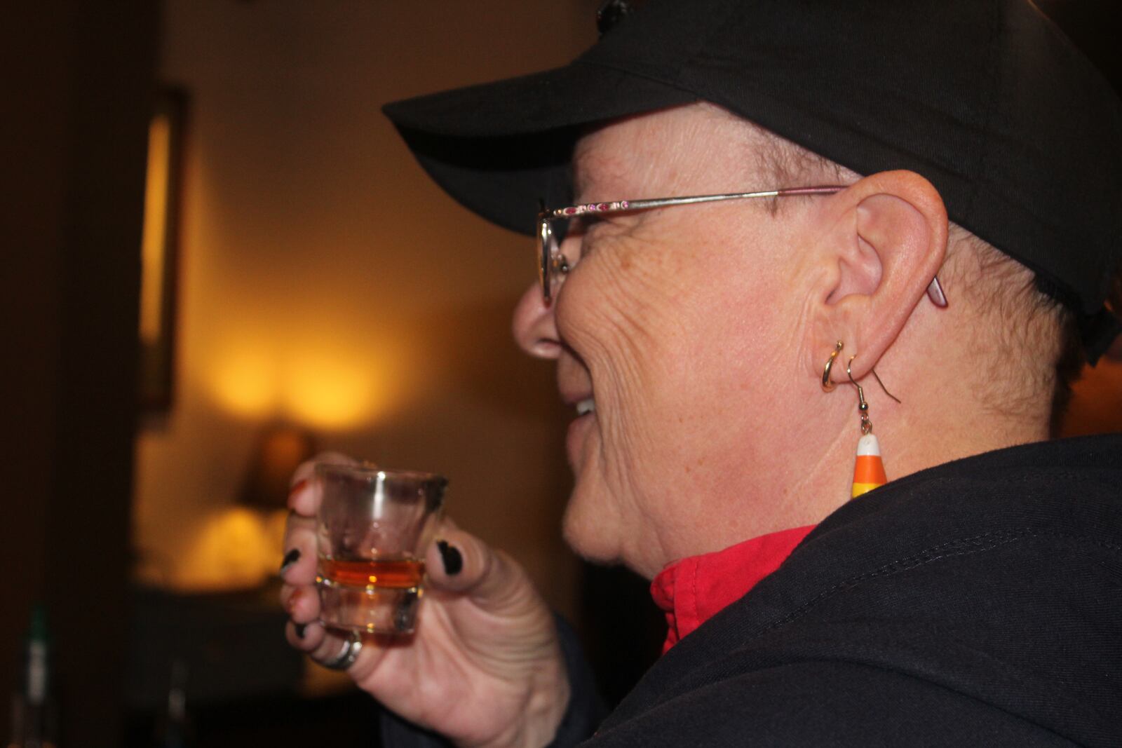 Dayton-area resident and beer enthusiast Patti Russell-Campbell at  Buffalo Trace Distillery in 2015. (Staff photo by Amelia Robinson