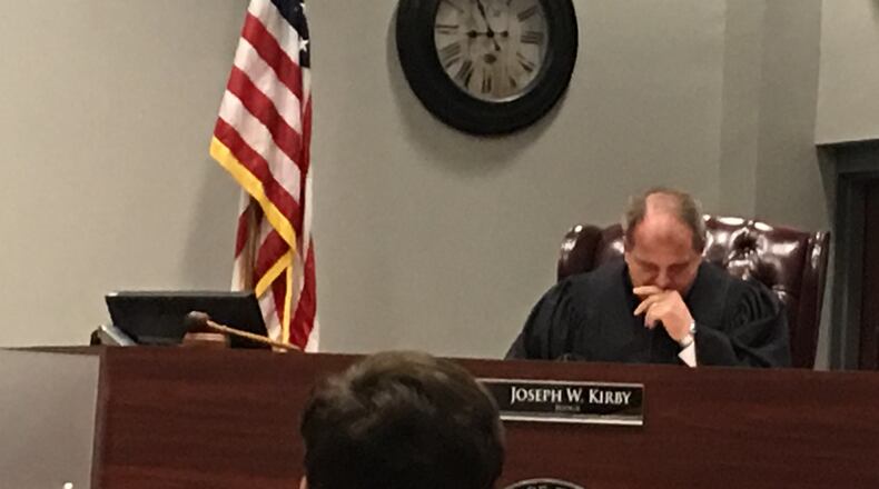 Judge Joe Kirby allowed 11-year-old Springboro student to go home after an alleged gun threat on a Springboro bus.STAFF / LAWRENCE BUDD