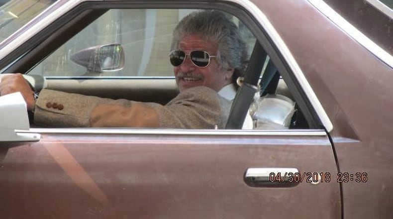 Scott Walker worked May 1 as an extra to drive a car in downtown Dayton during the filming of the ‘Old Man and the Gun,’ starring Academy award winners Robert Redford and Casey Affleck. Amelia Robinson photo