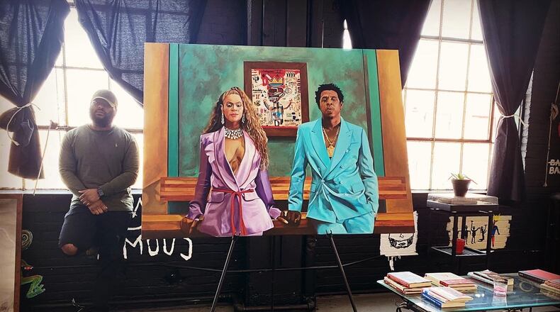 Taliaferro Sebastian is an artist based out of Dayton and the owner of Art Has No Rules gallery, “Where we create images that capture culture on canvas.” He works in many mediums, but acrylic and spray paint are his most common. Taliaferro studied graphic art at Central State University, where he received his Bachelor’s degree. His influences include Abner Cope, Dwayne Daniels, James Pate, Ernie Barnes, Jean-Michel Basquiat and Kaws.
Website: ArtHasNoRules.com. Instagram: @OfficialArtHasNoRules. Facebook: Taliaferro Sebastian. TikTok: TheeArtGod