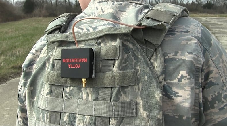 Santa Clara, California-based Yotta Navigation brought its human motion tracker to the inaugural Tech Warrior OPS, held in April. The Tech Warrior Enterprise, sponsored by the Air Force SBIR/STTR Program, matches small business technology with warfighters and other first responders to use and evaluate. (Air Force photo)