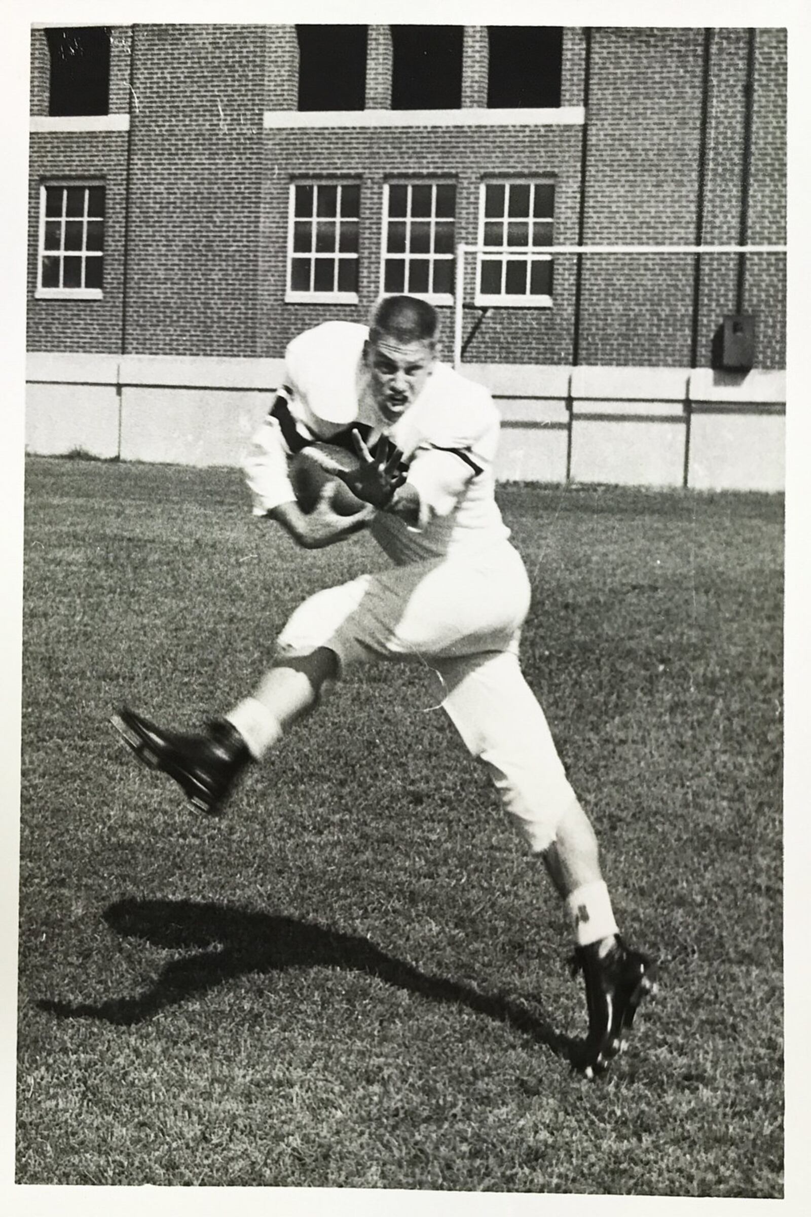 Dave ‘Dunk’ Dunkelberger playing at Miamisburg High School in 1956. Photo courtesy of Miamisburg High School