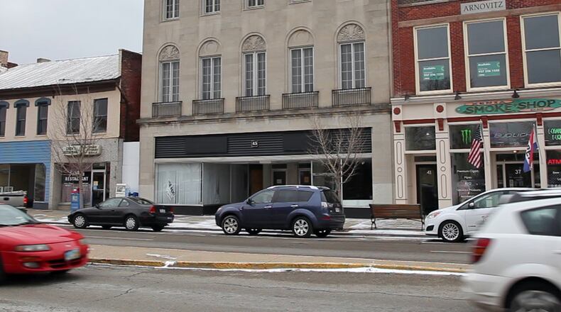 This building in downtown Xenia at 45 E. Main St. has been deemed unsafe due to code violations. TY GREENLEES / STAFF