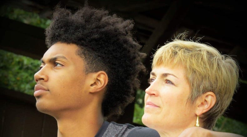 Dayton’s Ibi Watson and his mother, Molly. CONTRIBUTED